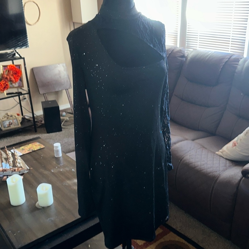 Black lace dress size medium